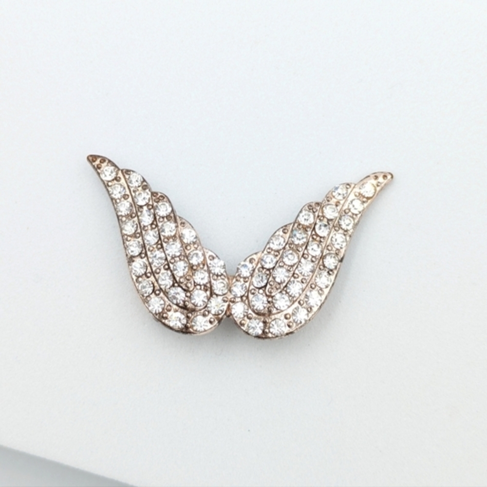 Victoria’s Secret Bling Rose Gold tone Angel Wings Brooch Pin